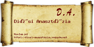 Diósi Anasztázia névjegykártya